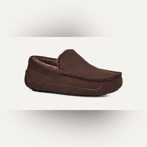 UGG Dusted Cocoa Brown Ascot Moccasin Slippers 10